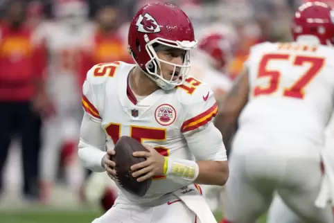 Die Kansas City Chiefs um Quarterback Patrick Mahomes spielen 2023 in Deutschland. 