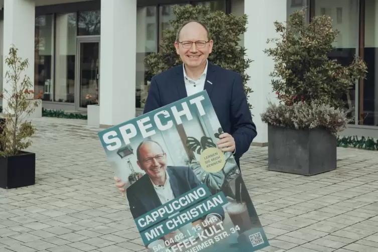 CDU-Bürgermeister Christian Specht tritt mit Unterstützung von FDP und Mannheimer Liste an. 