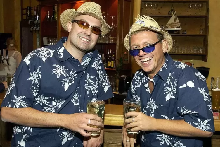 So fing alles an: Die Dubbeglasbrieder 2003 &ndash; das Jahr ihres ersten Auftritts unter diesem Namen.
