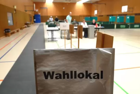 In Wachenheim wird aus der Turnhalle ein Wahllokal.