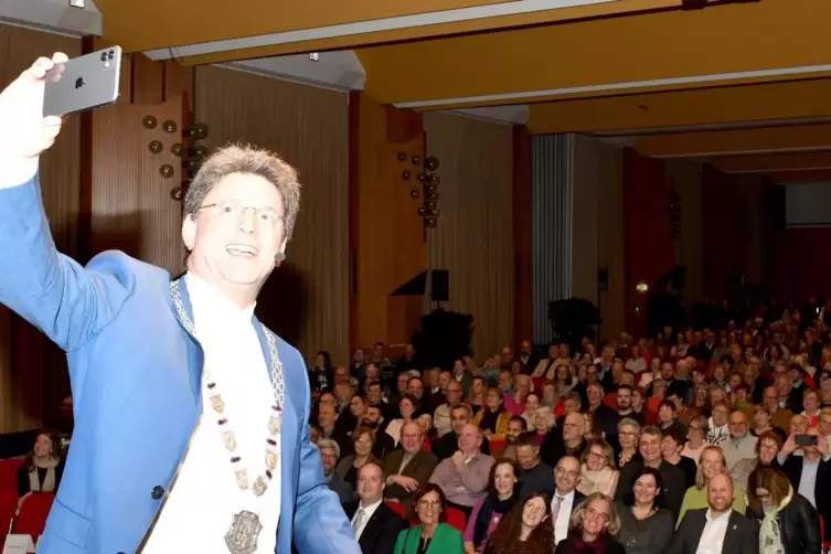 Selfie mit Publikum: Christoph Glogger. 