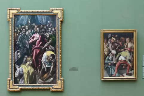  Neue Nachbarn: El Grecos „Entkleidung Christi“ und Matthias Grünewalds „Verspottung“.