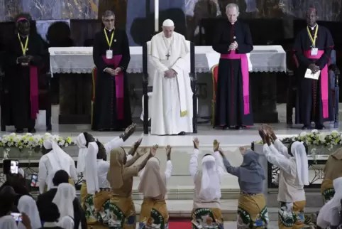 Papst Franziskus in Mosambik, einer Station seiner siebentägigen Afrikareise im September 2019.