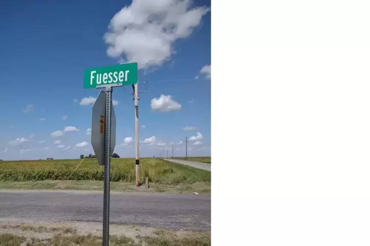 Namensgeber aus Haßloch: Fuesser-Road in Mascoutah. 