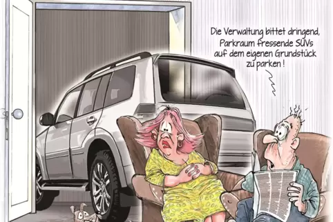 Dann nehmen wir die Karre halt mit in die gute Stube... 