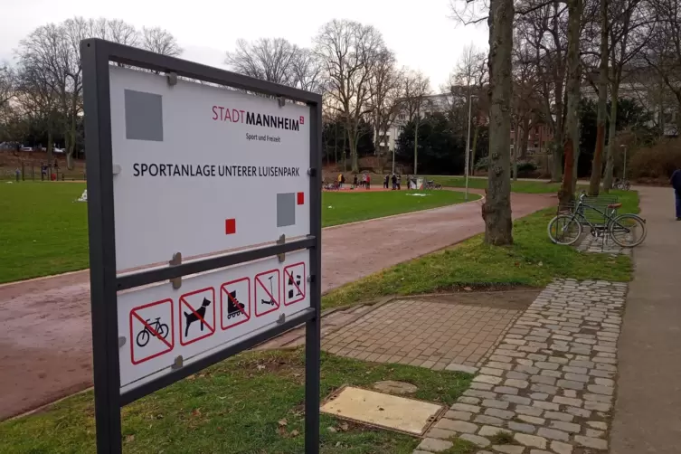Bei vielen Mannheimer Freizeitsportlern beliebt: die Anlage am Unteren Luisenpark. 