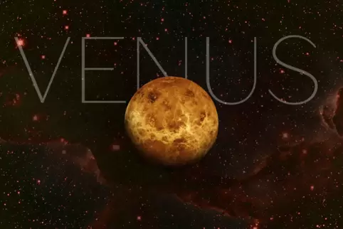 Die Venus ist der zweite Planet von der Sonne aus gesehen.