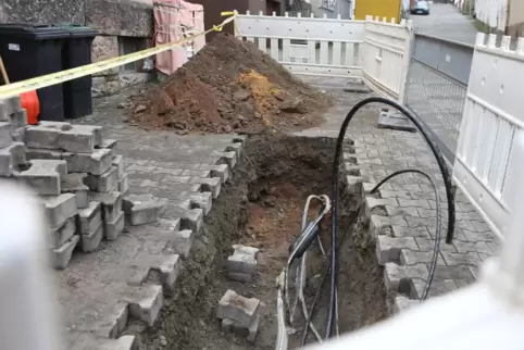 Seit Anfang der Woche wird in der Straße Ringmauer gearbeitet, um die Störung zu beheben.