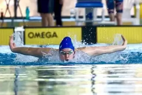 In Topform: Sophie Bastian vom SV Blau-Weiß Pirmasens.
