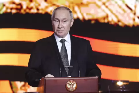 Deutschland lasse sich in einen Krieg mit Russland hineinziehen, sagte Russlands Präsident Putin in einer Rede während einer Ged