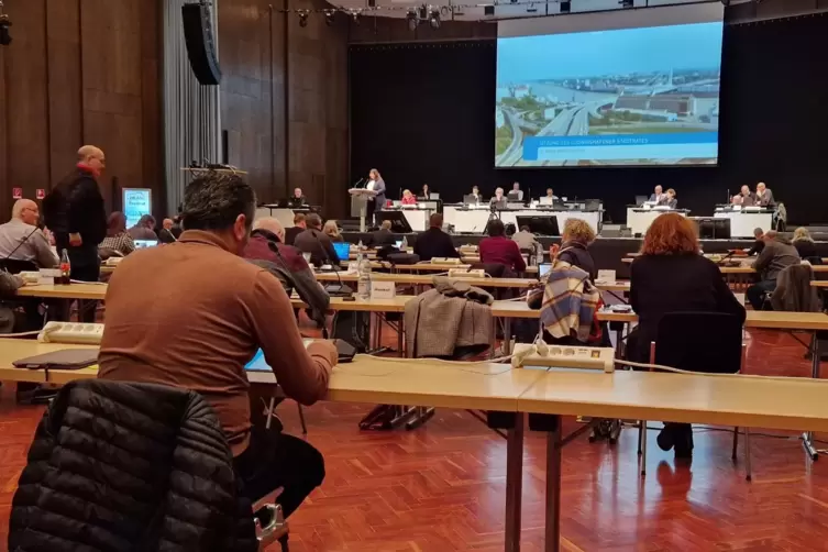 Sitzung des Stadtrats im Pfalzbau am 30. Januar.