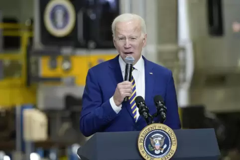 Für US-Präsident Joe Biden gehört das milliardenschwere Klimaschutzprogramm, das er „Inflationsreduzierungsgesetz“ genannt hat, 
