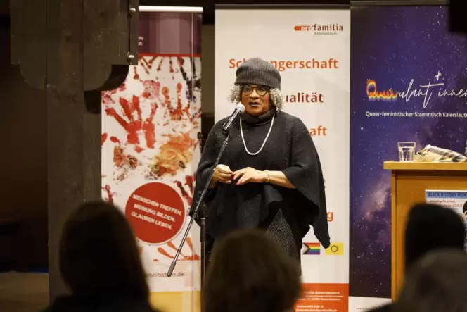 Berlinerin mit afroamerikanischem Hintergrund: Michaela Dudley hielt im Stadtmuseum ein leidenschaftliches Plädoyer für mehr Vie