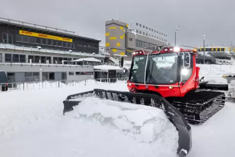 In Oberhof laufen die letzten Vorbereitungen für die Biathlon-WM.