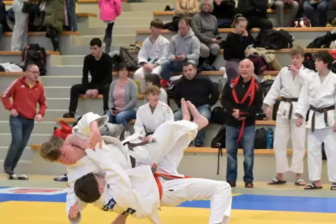 Szene von den Judo-Meisterschaften in Speyer.