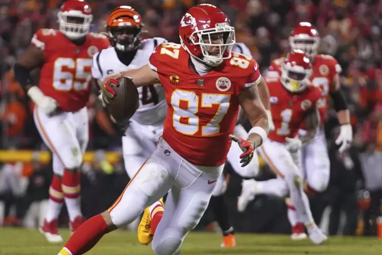 Travis Kelce ist TIght End bei den Kansas City Chiefs. 