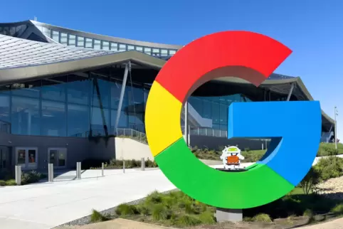 Ein Synonym für die Suche im Internet: Google-Logo vor dem Bürokomplex „Bay View Campus“ des Konzerns im Silicon Valley.