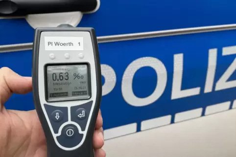 Atemalkohol-Testgerät der Polizei