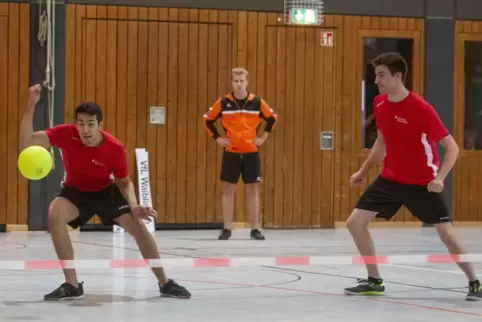 Maic Vonhals und Kapitän Niklas Speer (rechts, hier bei einem Spieltag in Contwig) haben sich mit den Rieschweiler Herren für di