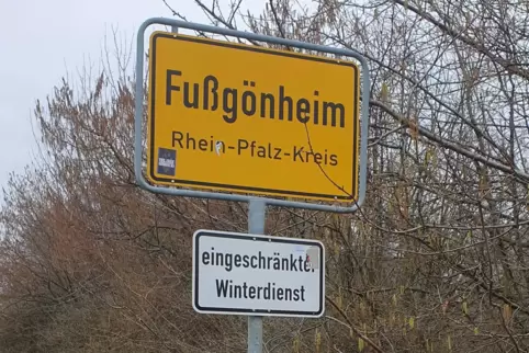 Das Schild in der Straße Am Goldberg steht noch.