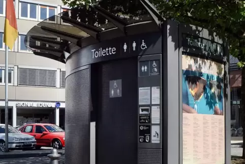 Die öffentliche Toilettenanlage am Alten Turnplatz.