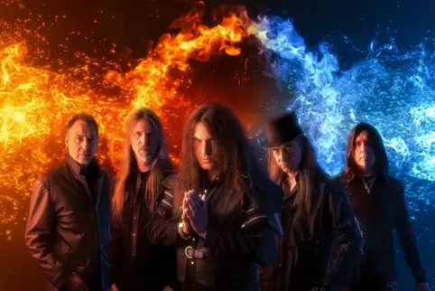 Drei Fünftel von Vanden Plas sind in der neuen Band All my Shadows dabei: von links Andreas und Stephan Lill, Andy Kuntz, Markus