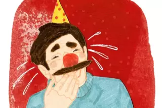 Der Papa ist ja keiner von diesen Saisonnarren, die zur Fasnacht gehen, damit sie sehen und gesehen werden. Aber der Gag war wir