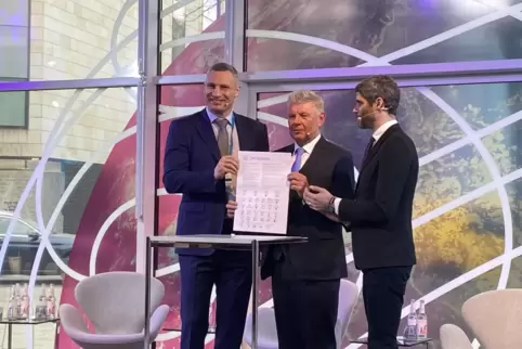 Partner: Münchens OB Dieter Reiter und der Kiewer Amtskollege Vitali Klitschko bei der BMW-Stiftung.