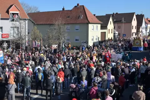 Zahlreiche Narren säumen am Fasnachtsdienstag die Straßen in Waldsee. 