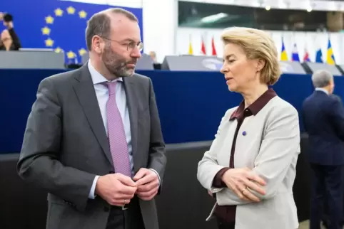 Mit Ursula von der Leyen verbindet Manfred Weber eine gewisse politische Feindschaft, denn sie war es, die ihm einst den schon s