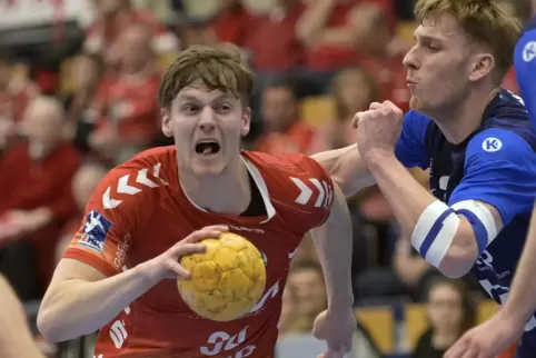 Sebastian Trost war ein Aktivposten im Spiel der Eulen Ludwigshafen – aber nur in Halbzeit eins.