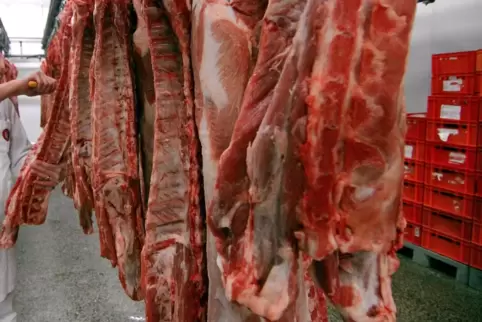 Fleisch und Wurst kann man auch direkt im Schlachthof – hier ein Foto aus dem Jahr 2015 – kaufen, aber die Ware stammt nicht von