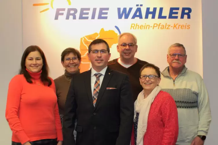 Der Vorstand der Kreisvereinigung: Manuela Vanek, Marion Schleicher-Frank, Patrick Kunz, Stefan Schleicher, Ingrid Strubel und K