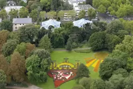 Luisenpark aus der Luft: Die Grünanlage ist neben dem Spinelli-Gelände zwischen Käfertal und Feudenheim auch in diesem Jahr für 