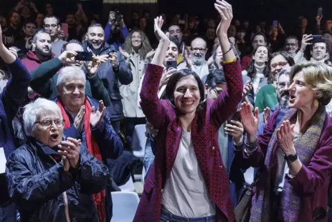 Mit 54 Prozent der Stimmen gewählt: die PD-Vorsitzende Elly Schlein. 