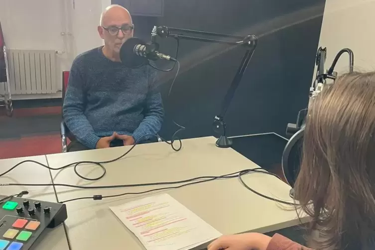 Aufnahmen mit Redakteur Wolfgang Pfeiffer.
