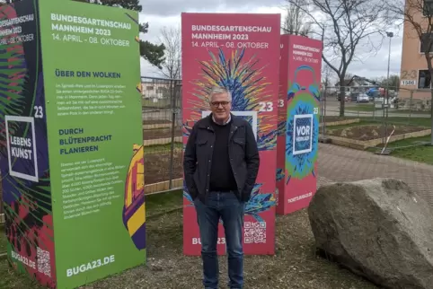 Entspannt und motiviert zugleich: Buga-Ausstellungsleiter Hanspeter Faas.