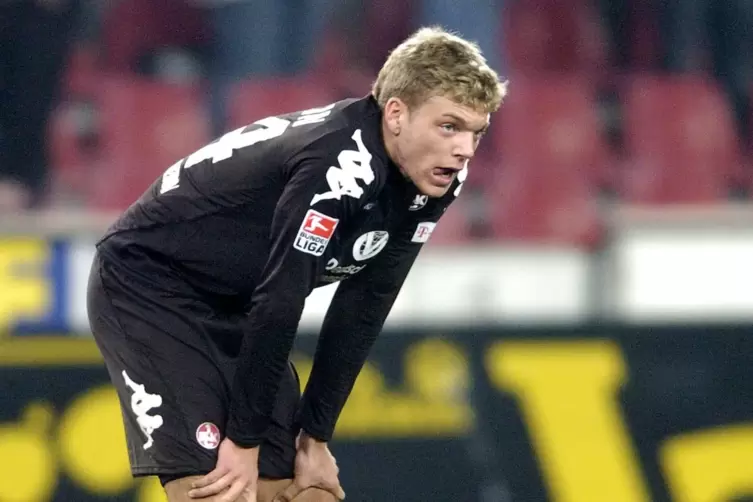Bewegender Moment für Alexander Esswein: Mit 17 Jahren wurde er im Zweitligaspiel in Köln eingewechselt, stand 27 Minuten für de