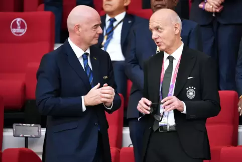Bernd Neuendorf hält nichts von einer „Frontalopposition“ gegen Fifa-Boss Gianni Infantino. 