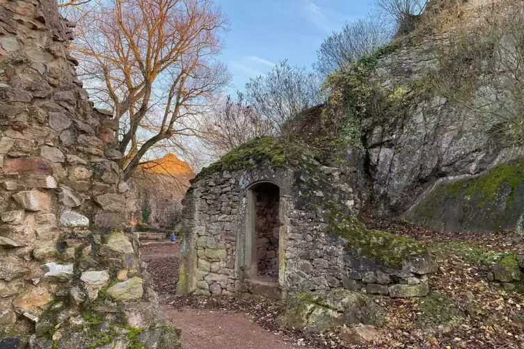 Verwaltungssitz aus Bruchsteinmauern: Reste der Kernburg.