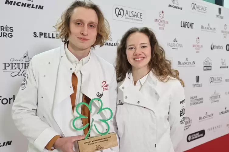 2021 haben sie ihr Restaurant in Stra&szlig;burg er&ouml;ffnet, 2023 durften sie sich &uuml;ber den ersten Stern freuen: Jeanne Satori et David 