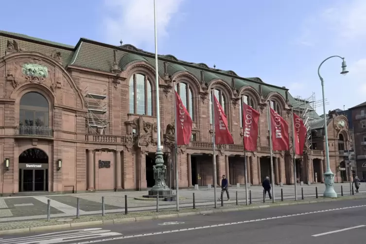 Ausweichquartier für das Nationaltheater Mannheim: der Rosengarten. 