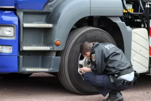 Bei einem Teil der kontrollierten Lastwagen konnte eine Fachfirma die Mängel vor Ort beheben. Einem Brummi wurde die Weiterfahrt