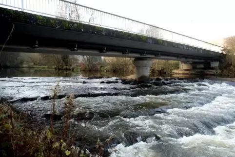 Im Bereich der Glanbrücke in Medard staut sich immer wieder Treibgut. 