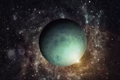 Der Planet Uranus, einer der am weitesten von der Erde entfernten Planeten im Sonnensystem.