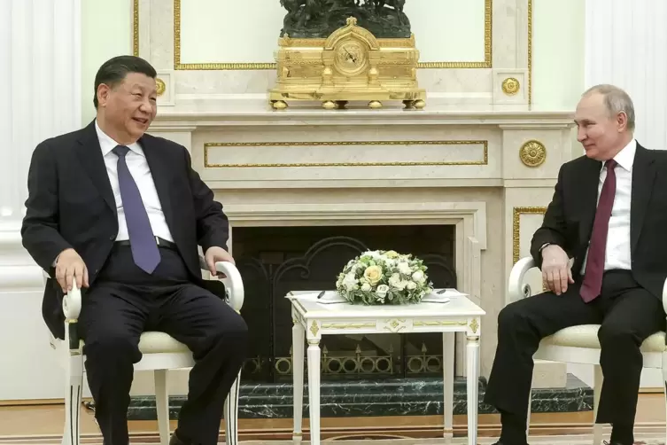 Sucht die Nähe zu seinem chinesischen Gast Xi Jinping: Wladimir Putin.