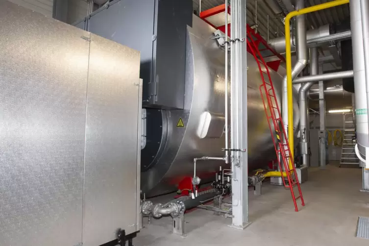 Das Heizkraftwerk produziert 25 Megawattstunden Fernwärmeleistung.