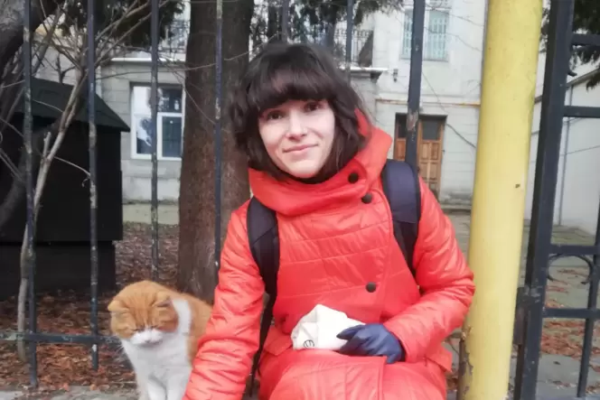 Helena Shubkina kümmert sich in Lwiw um verlassene Haustiere – unter anderem.