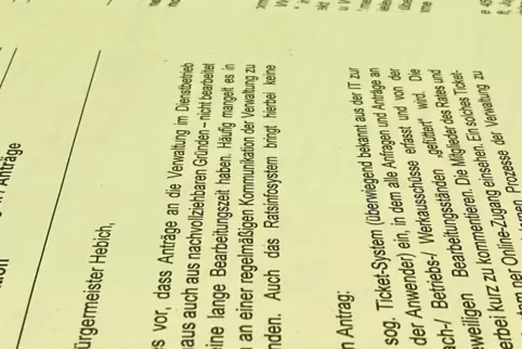 Mit der Einladung zum Stadtrat kommt meist viel Papier – Drucksache XVII/3138 war dieses Mal nicht dabei.