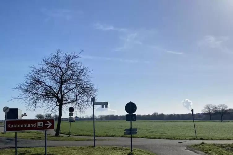 An der Einmündung zum Steinfelder Kakteenland soll ein neues Gewerbegebiet entstehen.